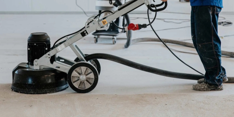 concrete grinding project